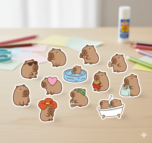 Cute Capybara Stickers