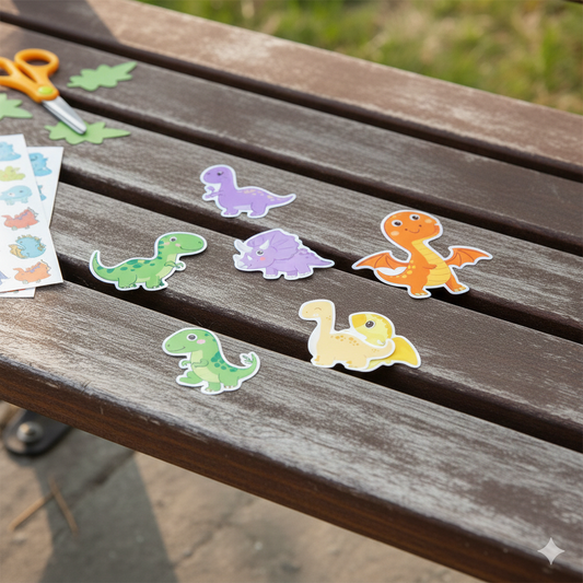 Cute Dinosaur Stickers